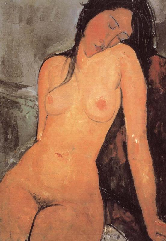 Amedeo Modigliani seated female nude oil painting picture